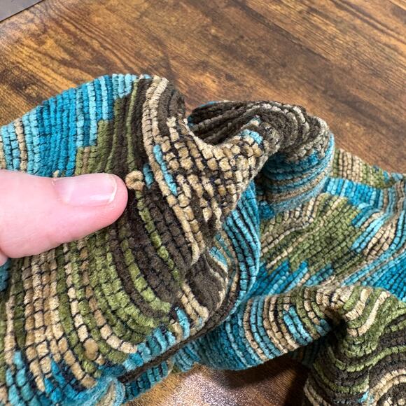 RoughRider by Circle T Size M Jacket Western Southwest Rodeo Cowgirl Teal Brown - Picture 9 of 14